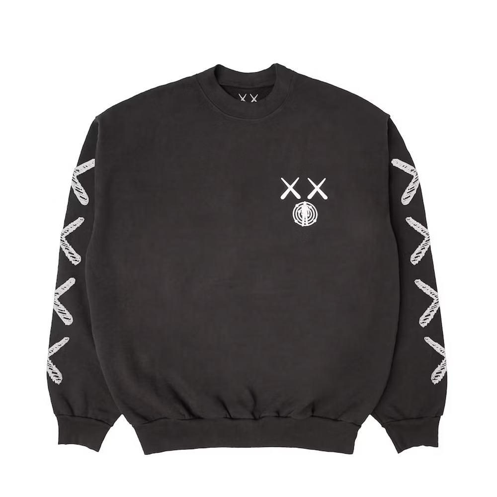 KAWS X Kid Cudi Moon Man Back Print Crewneck